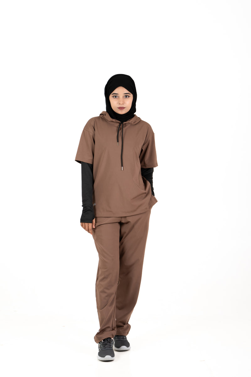 RA.ellé’s Active T-Shirt Set Brown