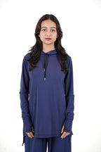 RA.ellé’s Plain Hooded Top