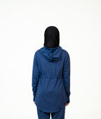 RA.ellé’s Hooded Rope Top Blue