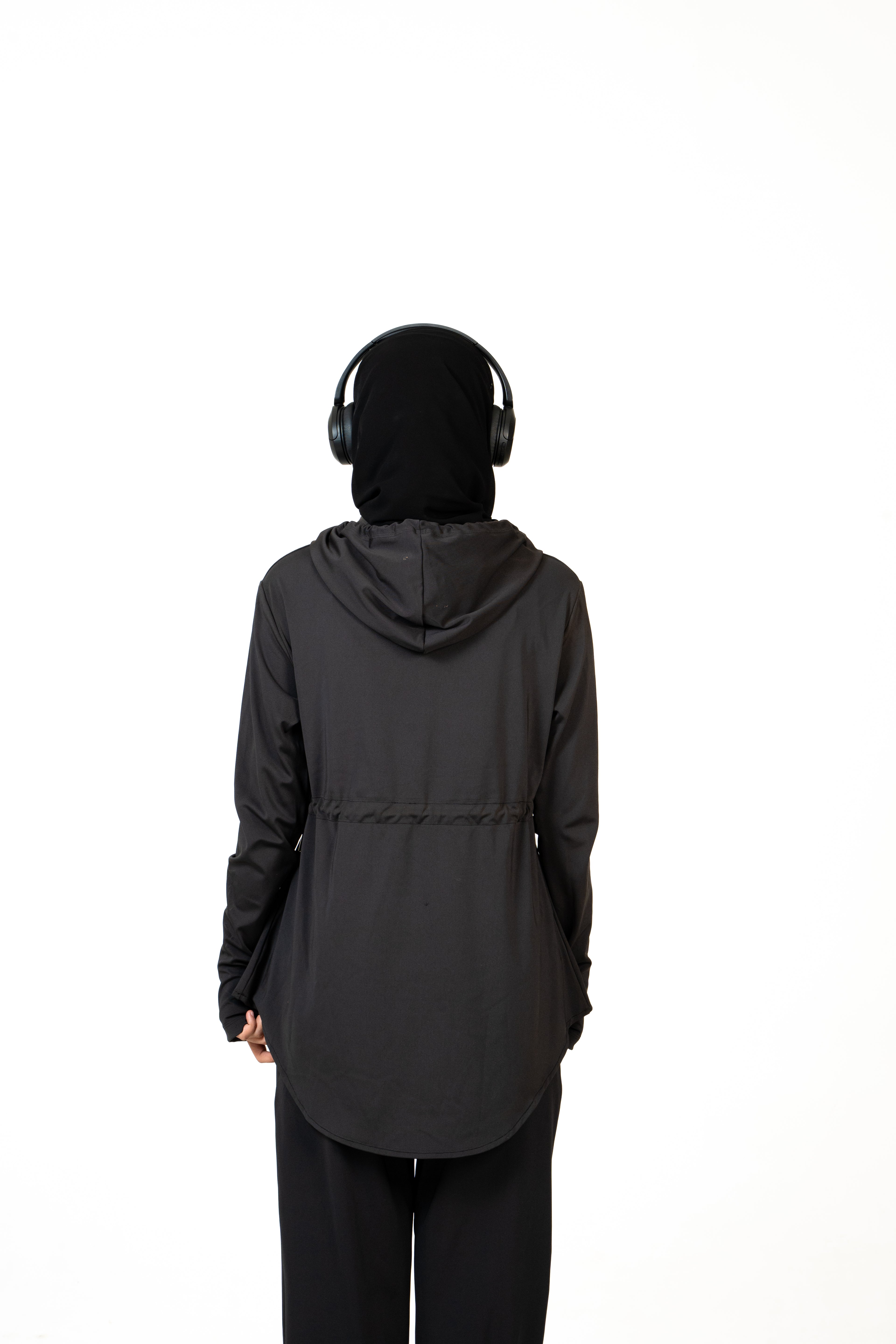 RA.ellé’s Hooded Rope Top Black