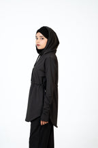 RA.ellé’s Hooded Rope Top Black