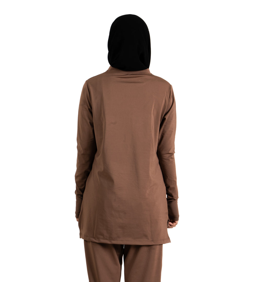 RA.ellé’s Zip Top Brown