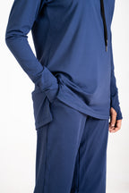 RA.ellé’s Plain Hooded Set Blue