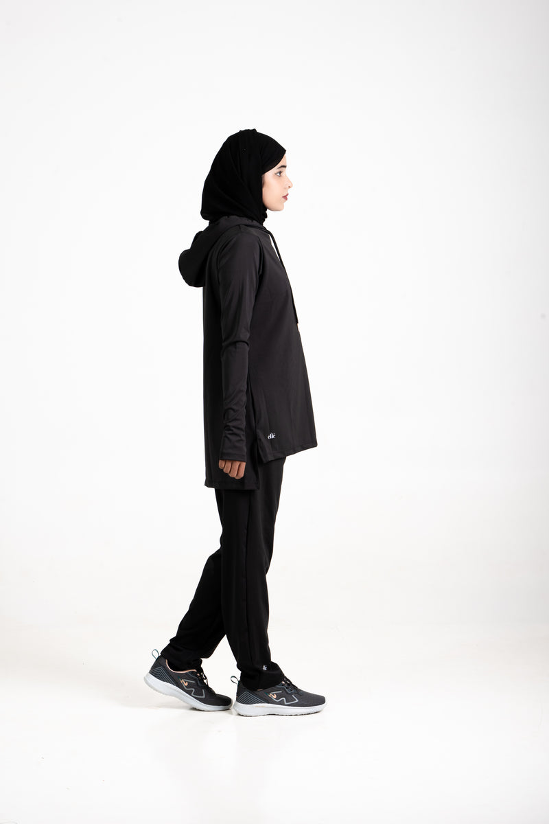 RA.ellé’s Plain Hooded Set Black