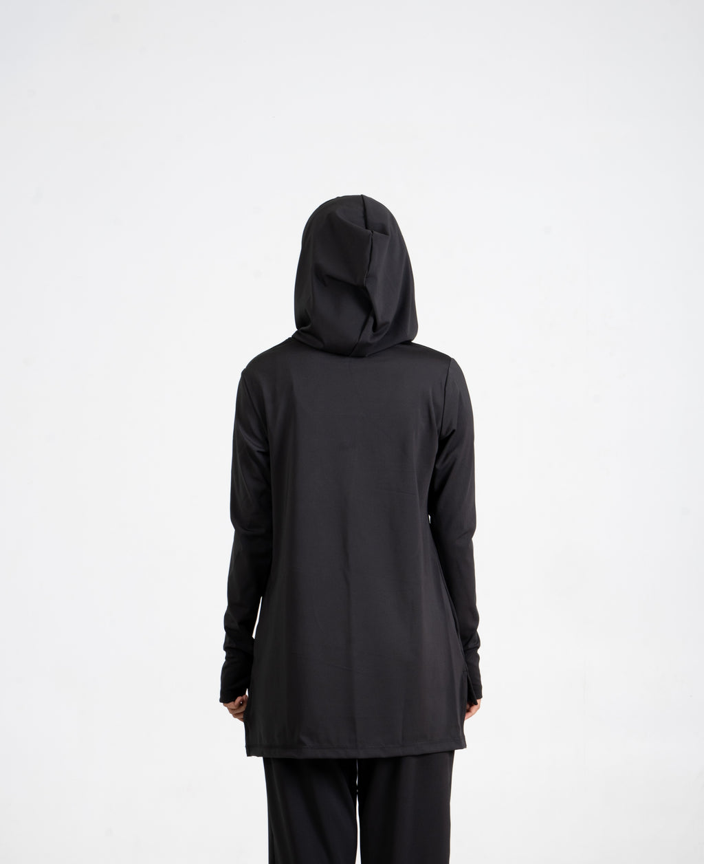 RA.ellé’s Plain Hooded Top Black