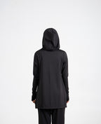 RA.ellé’s Plain Hooded Top Black