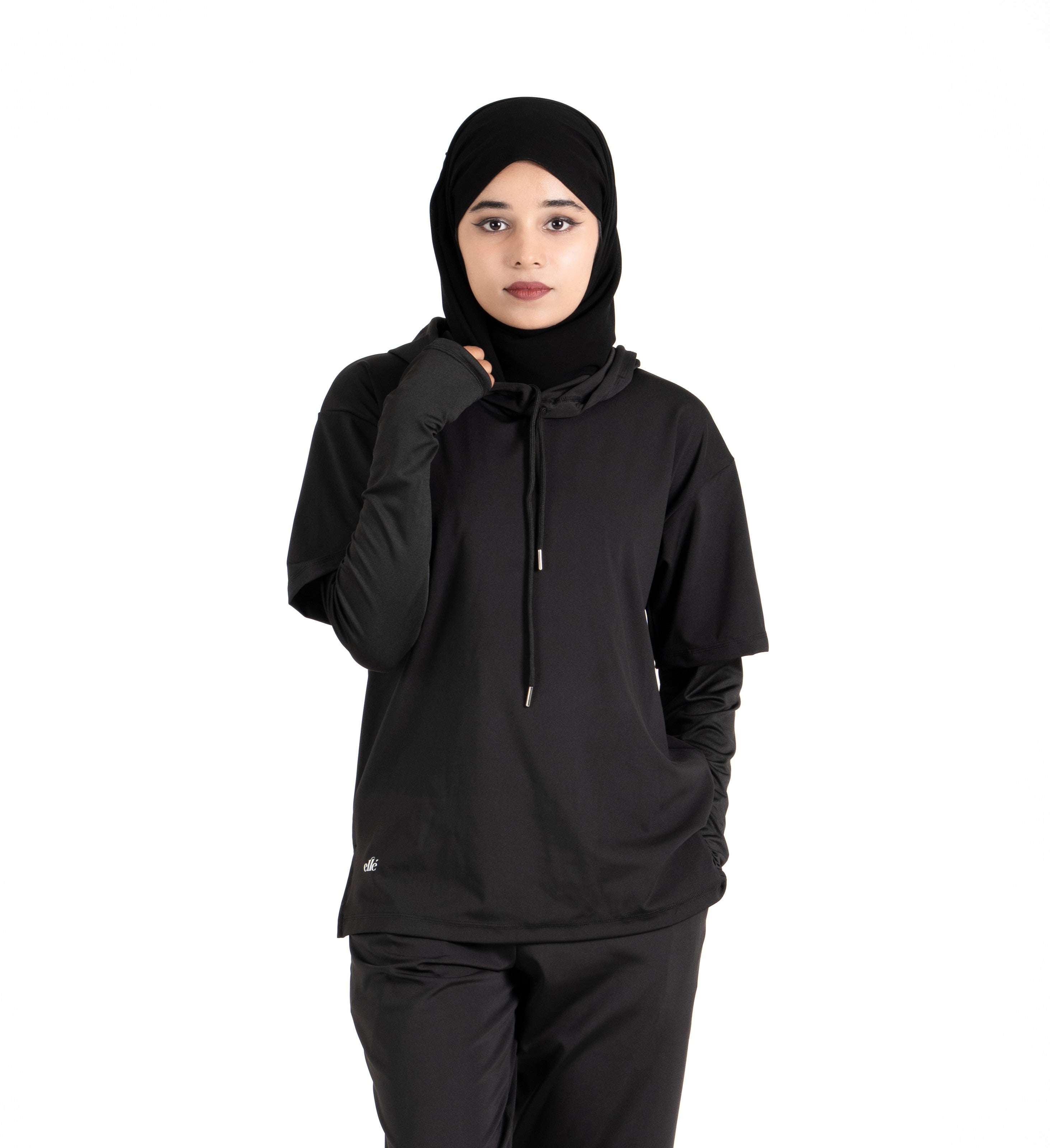 RA.ellé’s Active T-Shirt Top Black