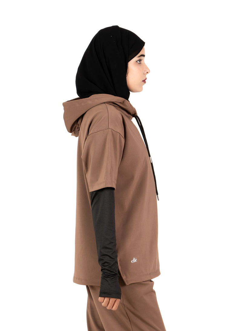 RA.ellé’s Active T-Shirt Top Brown