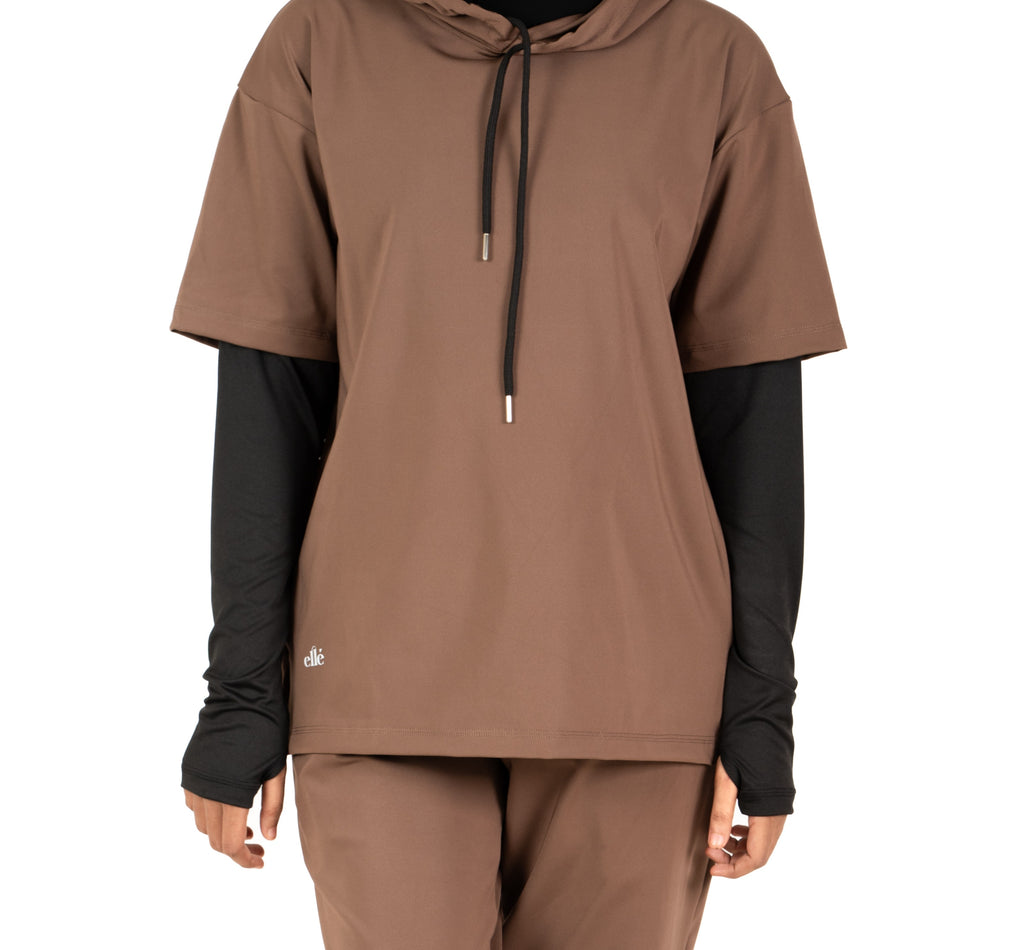 RA.ellé’s Active T-Shirt Top Brown